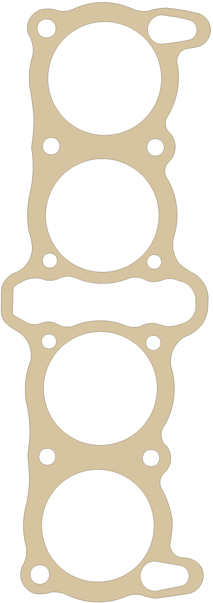Suzuki GS1000GL Cylinder gasket outline