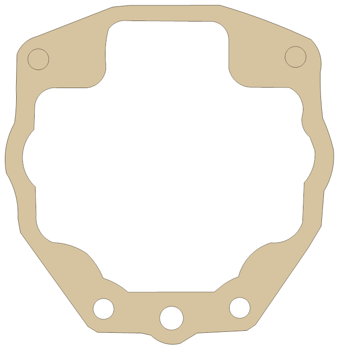 Suzuki 13251-43410 gasket outline, OEM 13251-43410, A material