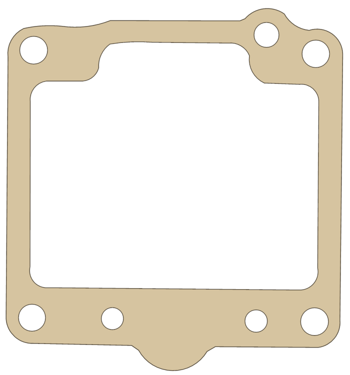 Suzuki 13251-44050 gasket outline, OEM 13251-44050, A material