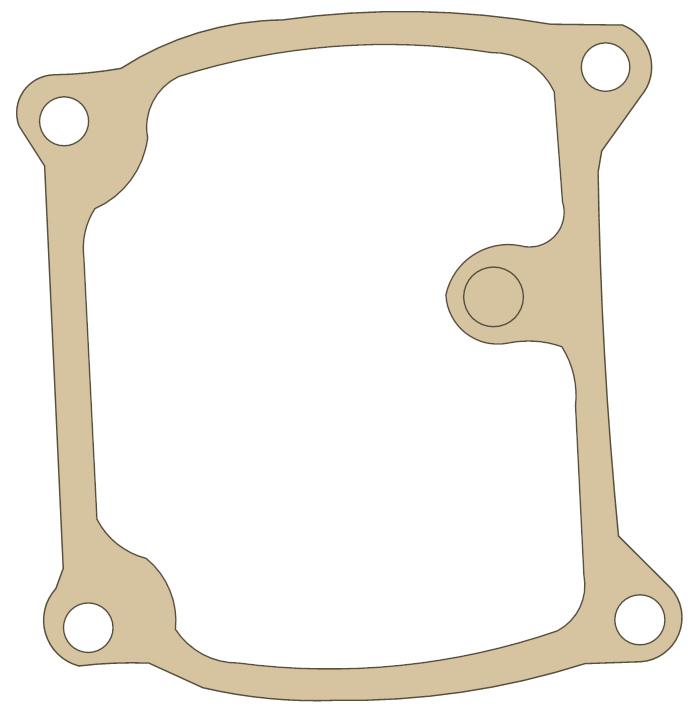 Suzuki 13251-50520 gasket outline, OEM 13251-50520, A material