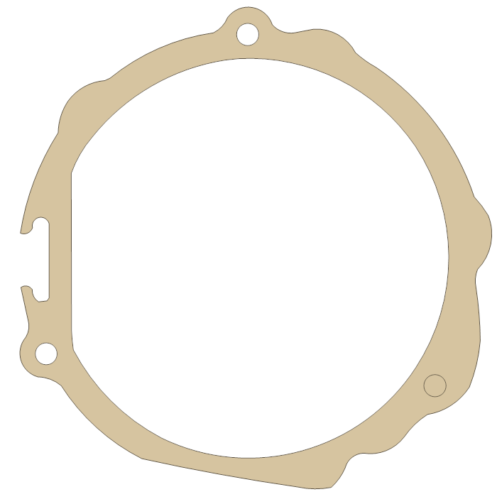 Suzuki Magneto Cover gasket outline, OEM 11483-02B50, A material