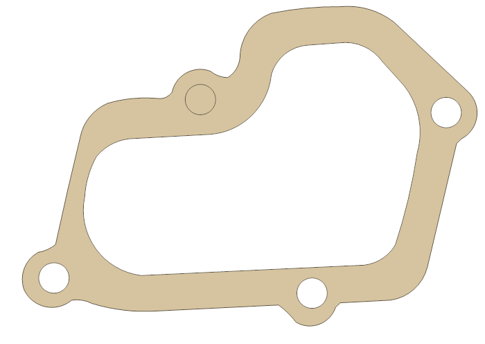 Suzuki Cylinder Cover No.1 gasket outline, OEM 11233-27C32, A material