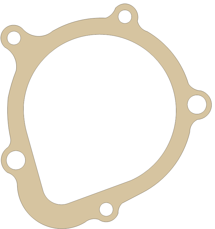 Suzuki GSX-R750 Starter Idle Gear Cap gasket outline
