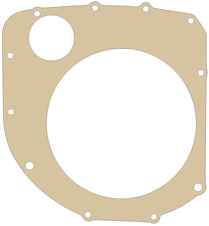 Suzuki GS1100 Clutch Cover gasket outline