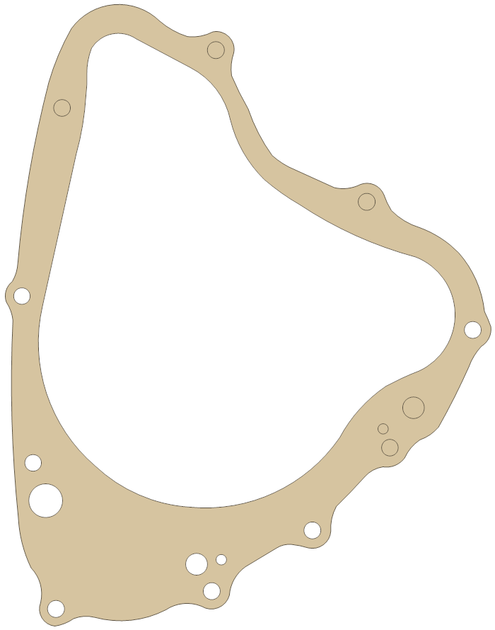 Suzuki GS300L 11483-11400 gasket outline