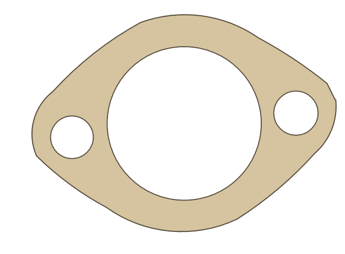 Suzuki LT80 Oil Pump gasket outline