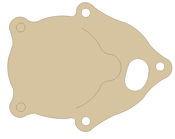 Suzuki LT80 Starting Motor gasket outline