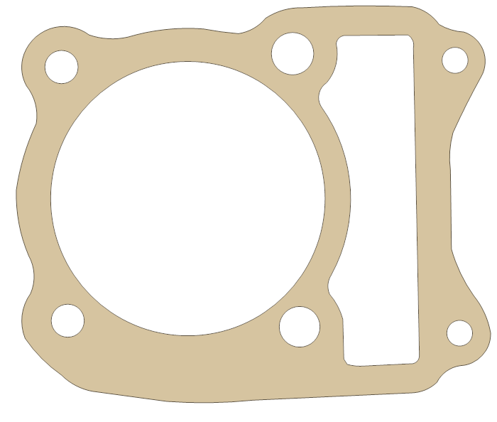 Suzuki LTF4WD Cylinder Base gasket outline