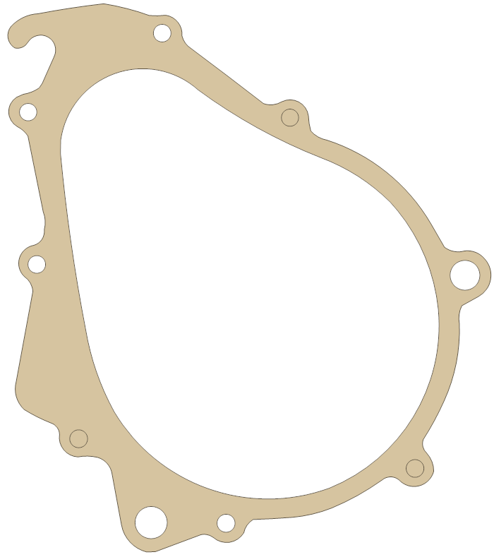 Suzuki GS550ES Generator  Cover gasket outline