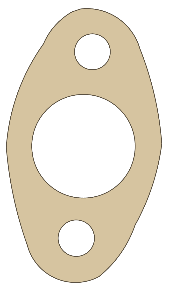 Suzuki LT230GE Tensioner gasket outline
