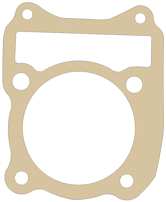 Suzuki LT230E Cylinder gasket outline
