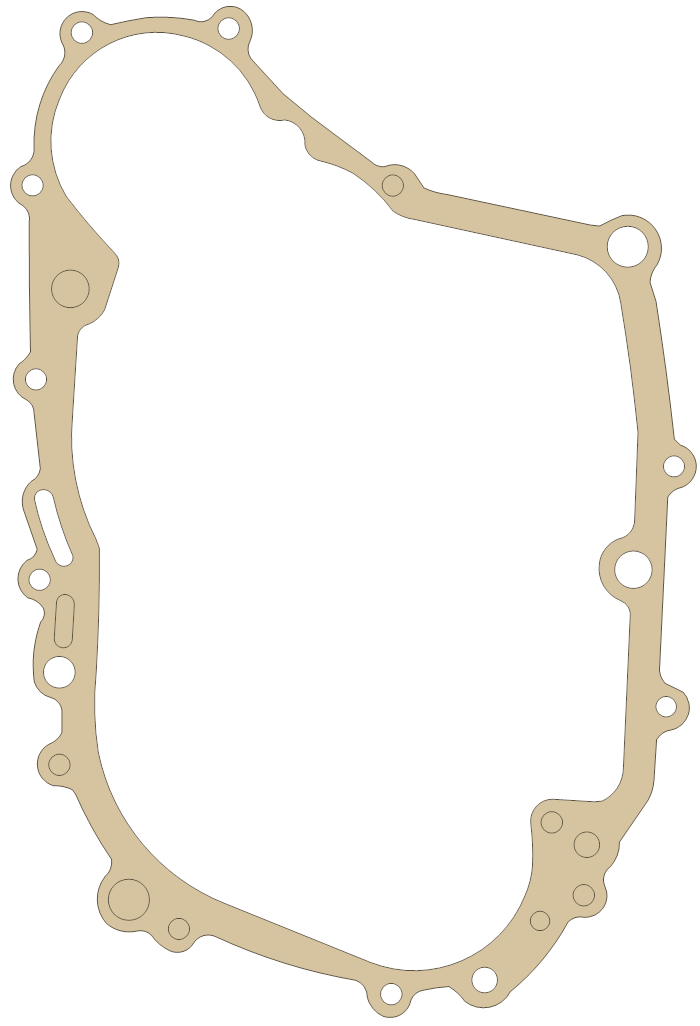 Suzuki LT230S Clutch Cover gasket outline