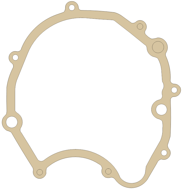 Suzuki LT230S Magneto Cover gasket outline