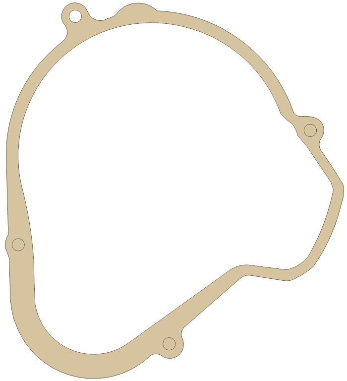 Suzuki Magneto Cover gasket outline, OEM 11483-13A00, A material