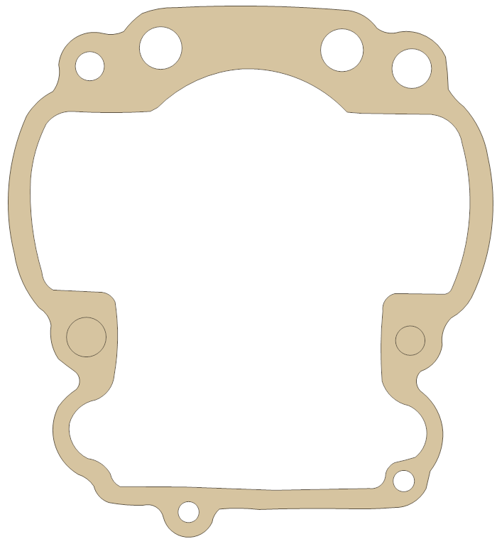 Suzuki Cylinder gasket outline, OEM 11241-19A10, A material