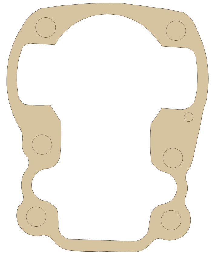 Suzuki DS80 Cylinder gasket outline