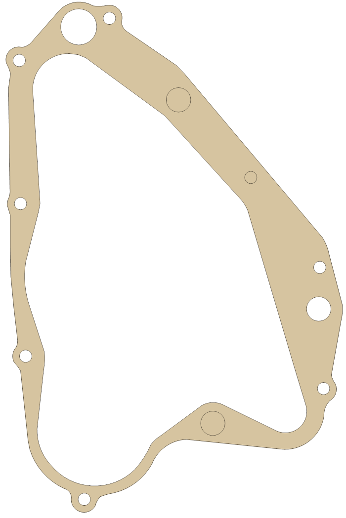 Suzuki Crankcase gasket outline, OEM 11482-14100, A material