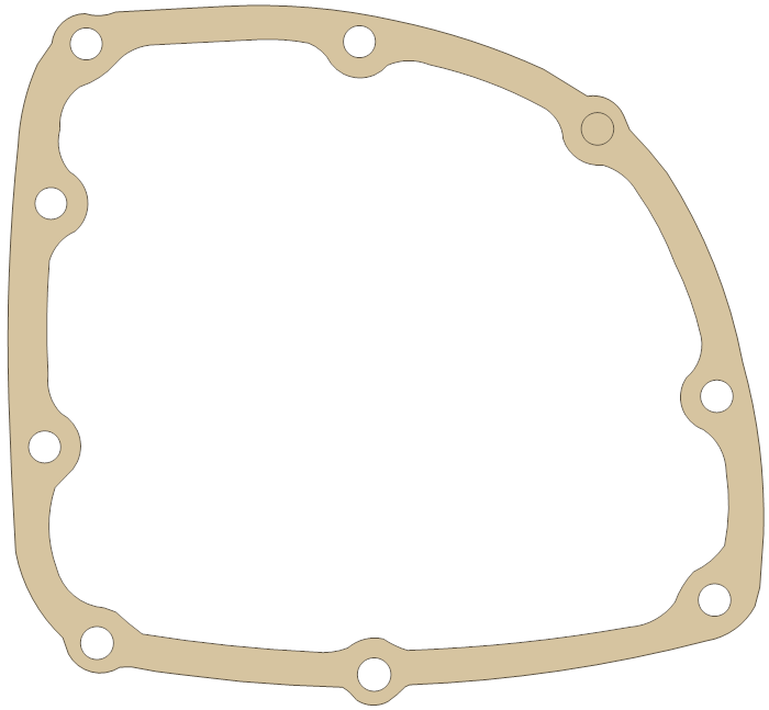 Suzuki 11488-3700 gasket outline, OEM 11488-3700, A material