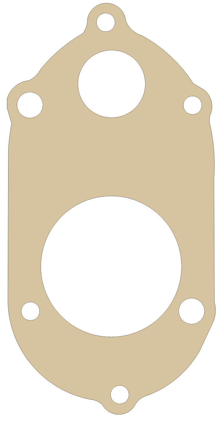 Suzuki SP600 Gasket gasket outline