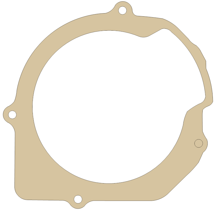 Suzuki Recoil Starter gasket outline, OEM 18299-18900, A material