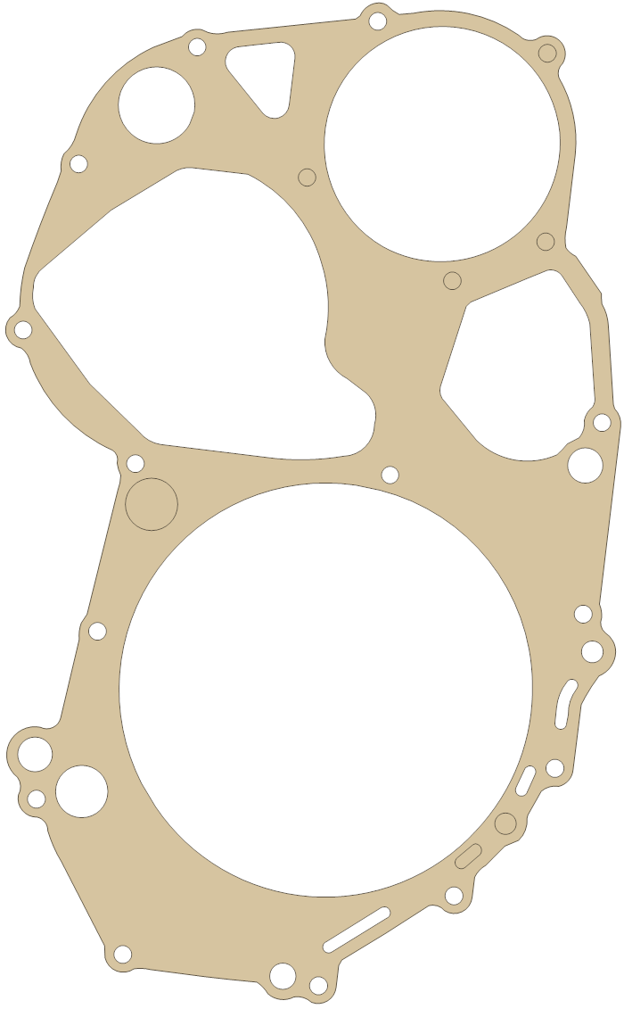 Suzuki Clutch Cover gasket outline, OEM 11482-09F50, A material