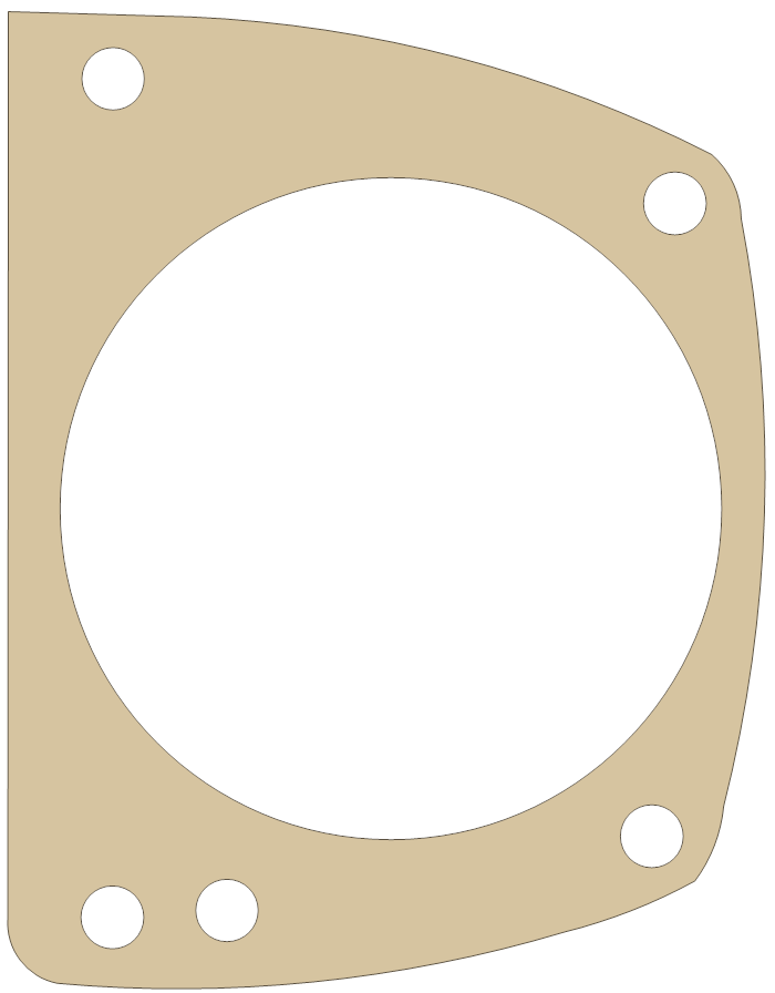 Suzuki LT300E Adjuster Cap gasket outline