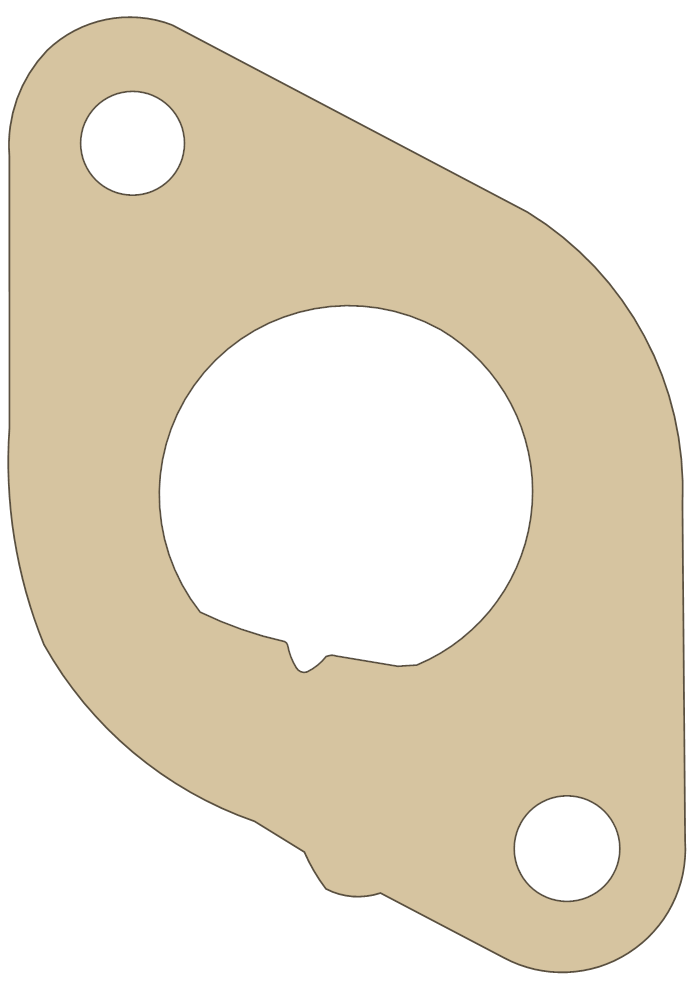 Suzuki LT300E Intake gasket outline
