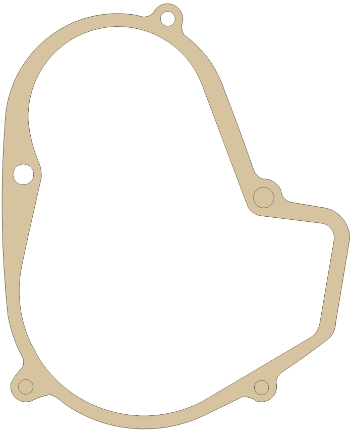 Suzuki LT500R Magneto Cover gasket outline