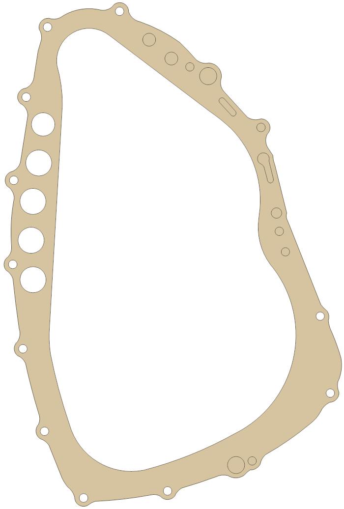 Suzuki Clutch Cover gasket outline, OEM 11482-44D00, A material
