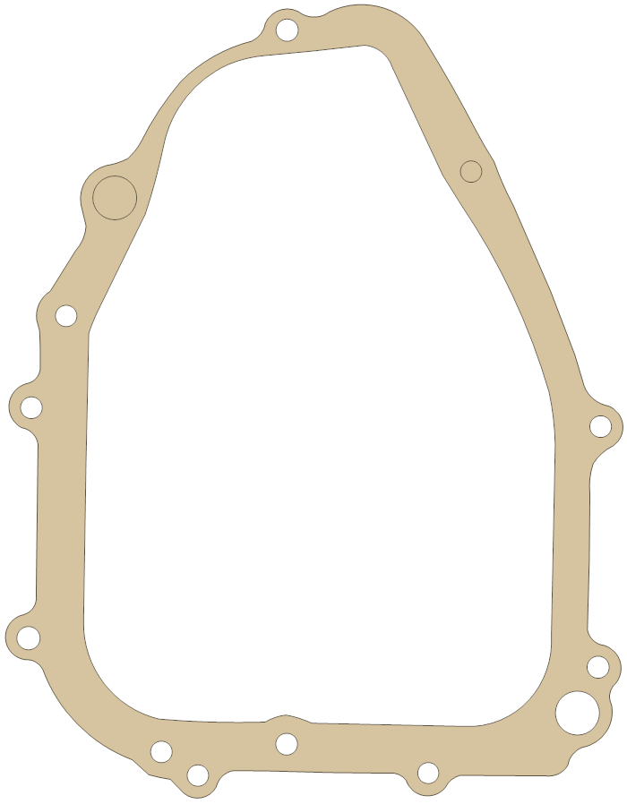Suzuki Generator  Cover gasket outline, OEM 11843-24502-H17, A material