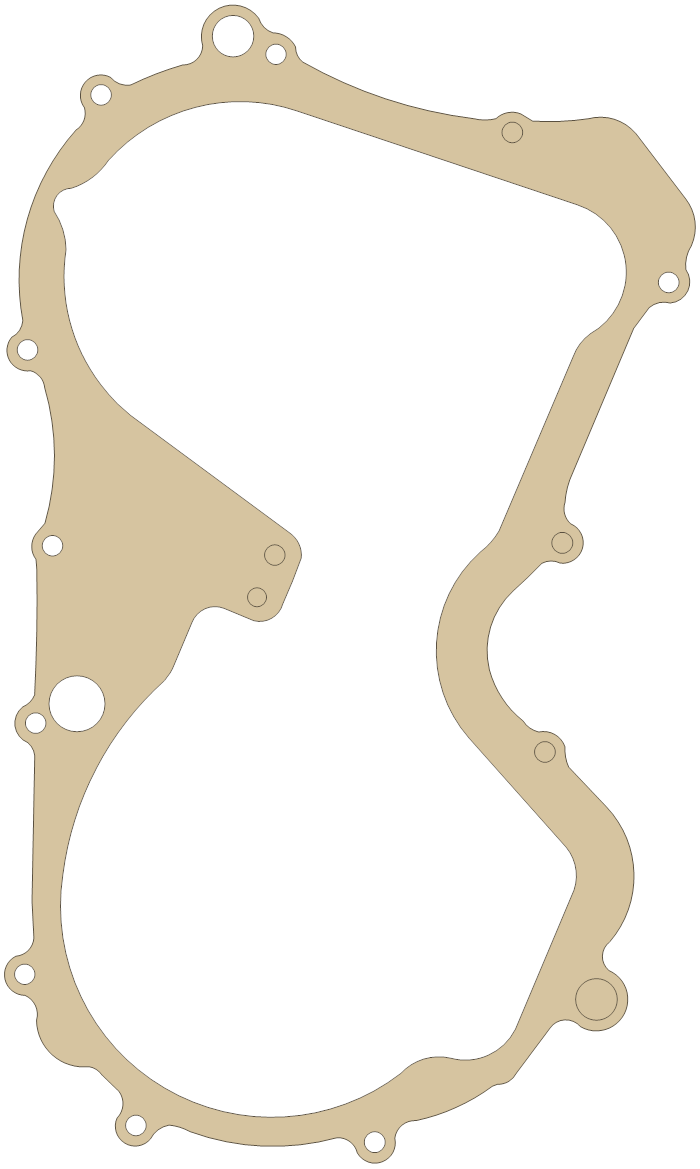 Suzuki LTF250 Transfer Cover gasket outline