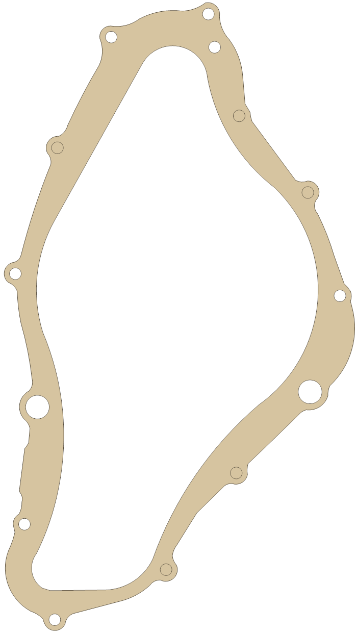 Suzuki LTA500F Magneto Cover gasket outline