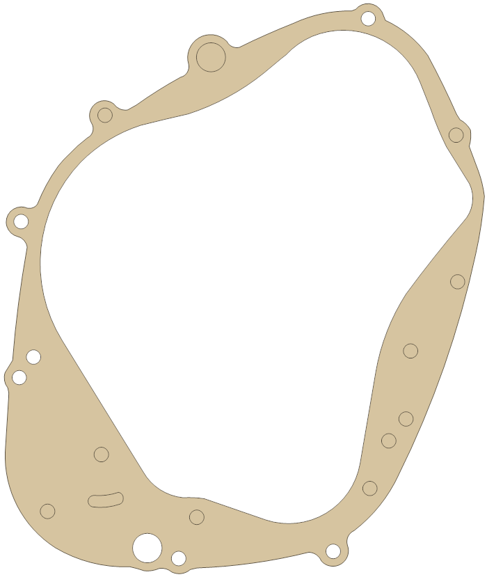 Suzuki DR100 Gasket gasket outline