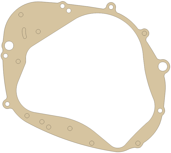 Suzuki Gasket gasket outline, OEM 11482-05300, A material