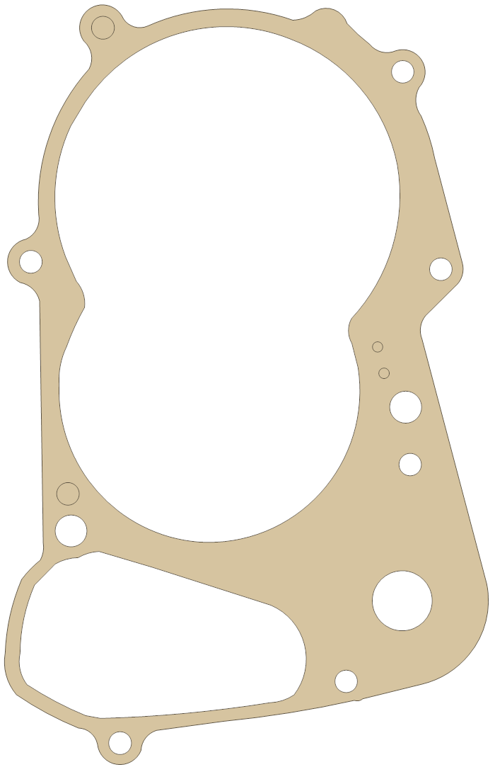 Suzuki 11482-04410 gasket outline, OEM 11482-04410, A material