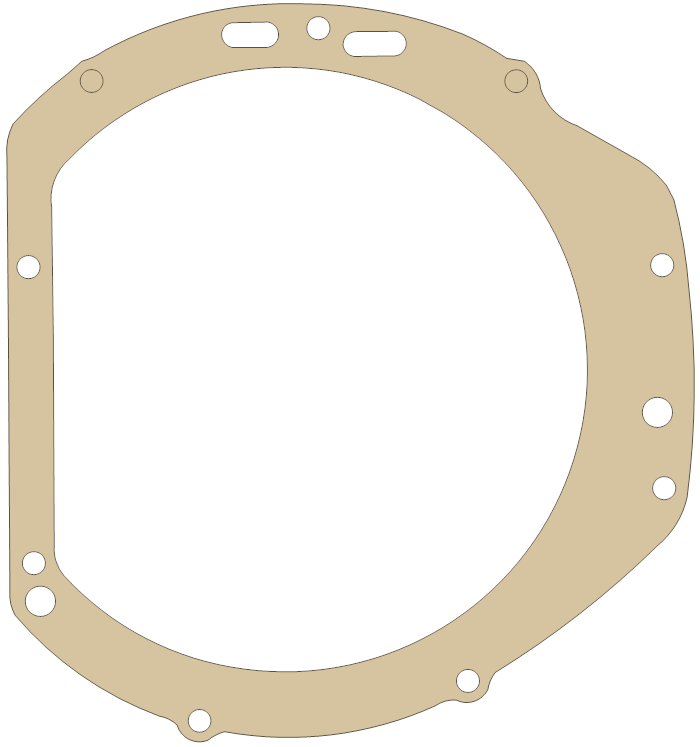Suzuki GS700E Clutch Cover gasket outline