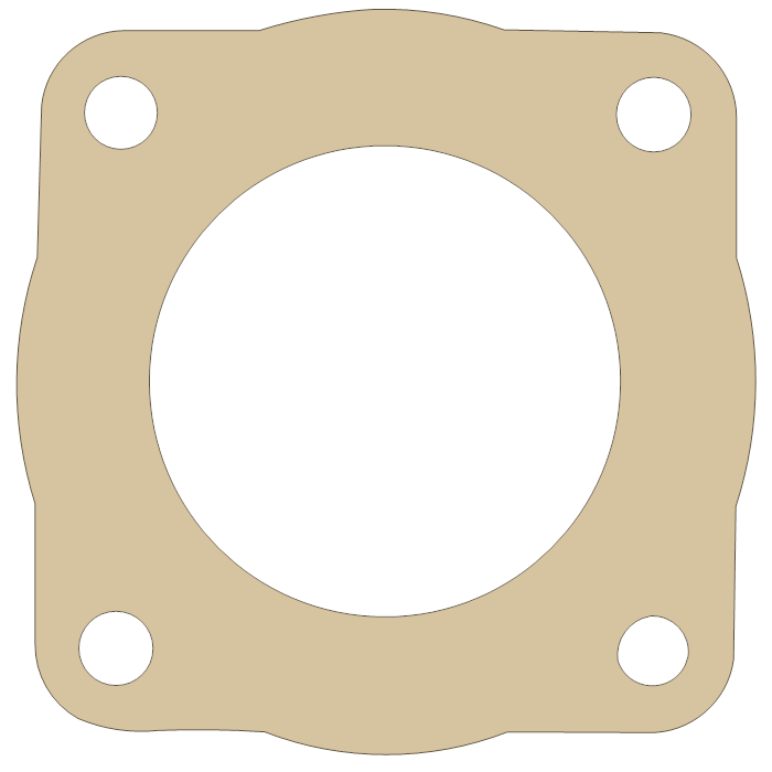 Suzuki Outboard 2 gasket outline