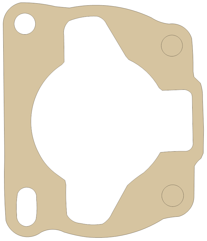 Suzuki TS100 Cylinder gasket outline