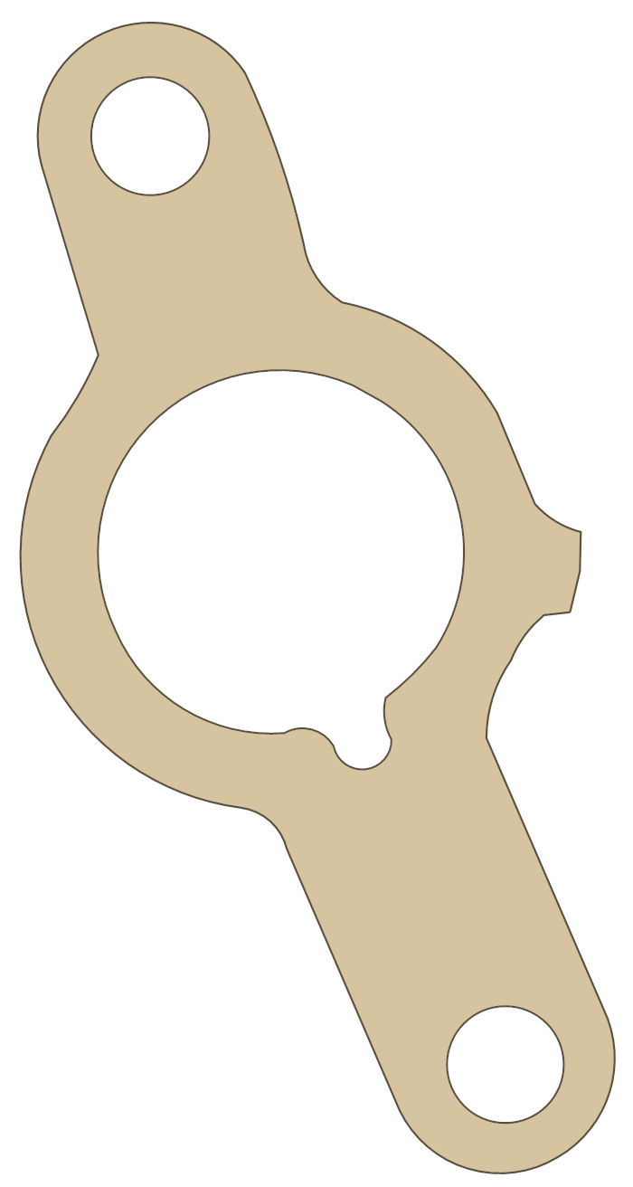 Suzuki Outboard 6 gasket outline