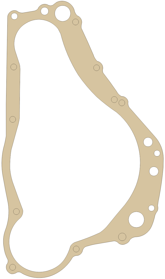 Suzuki Clutch Cover gasket outline, OEM 11482-28E10, A material