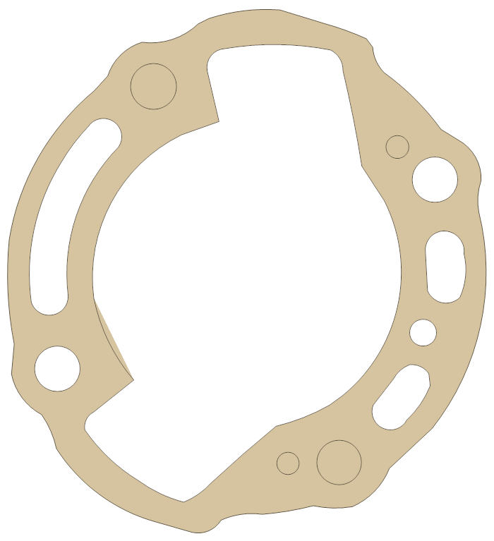 Suzuki 11241-10000 gasket outline, OEM 11241-10000, A material