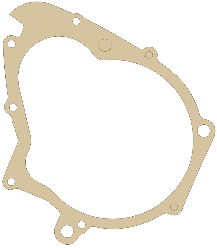 Suzuki Dyno Cover gasket outline, OEM 11483-31301, A material