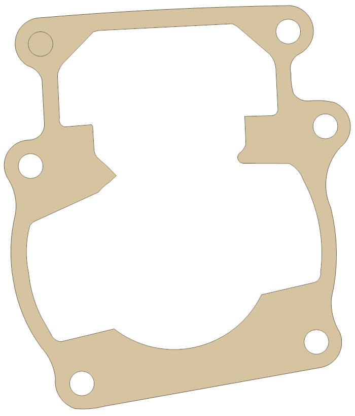Suzuki Cylinder Base gasket outline, OEM 11241-41500, A material
