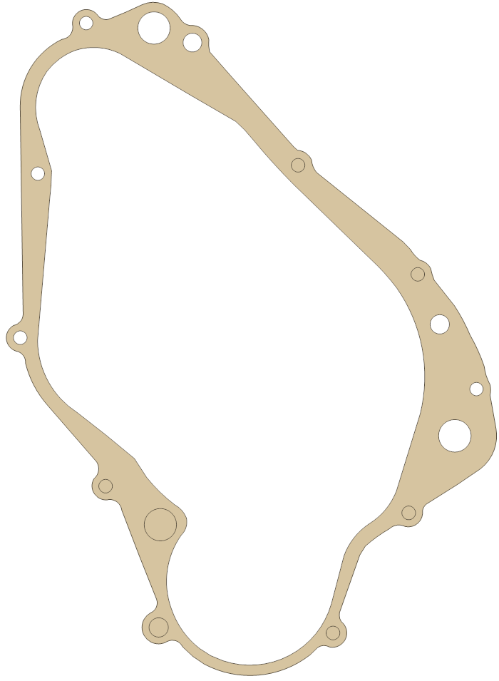Suzuki Clutch Cover gasket outline, OEM 11482-43B00, A material