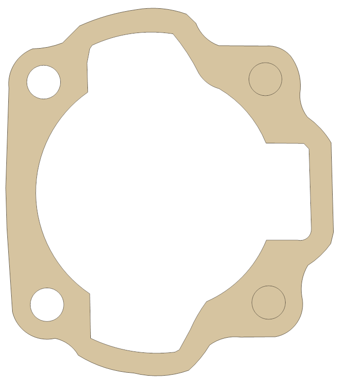 Suzuki FA50 Cylinder gasket outline