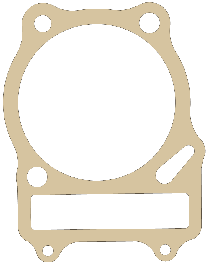 Suzuki SP600 Cylinder gasket outline