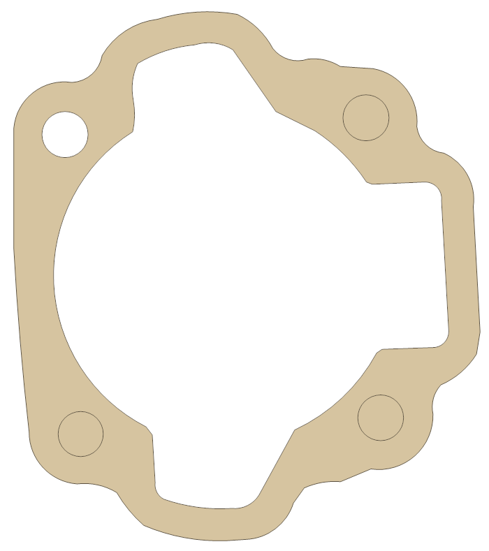 Suzuki Cylinder gasket outline, OEM 11241-20000, A material