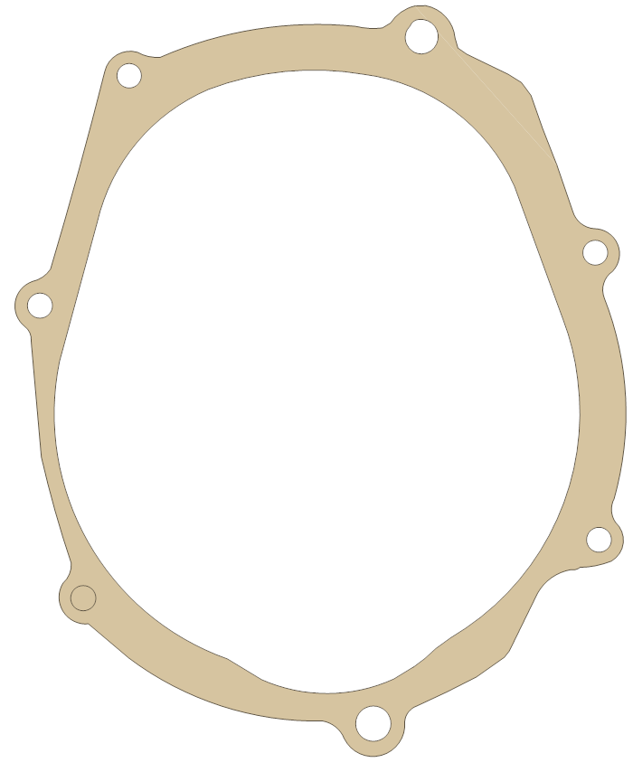 Suzuki 11483-14001 gasket outline, OEM 11483-14001, A material