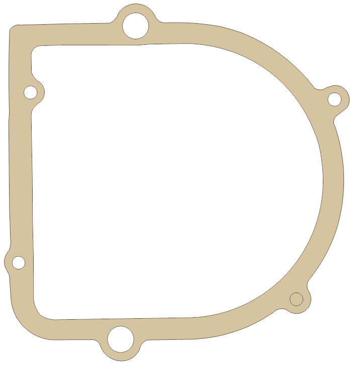 Suzuki Dyno Cover gasket outline, OEM 11483-14300, A material