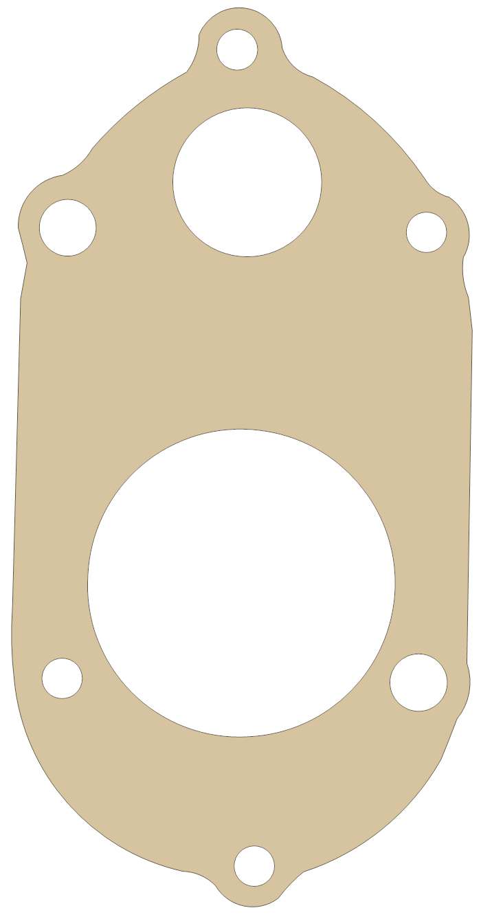 Suzuki 11485-12100/10 gasket outline, OEM 11485-12100/10, A material